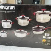 سرویس قابلمه استیل ۱۲پارچه جانستون