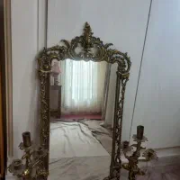 آینه وشمعدان برنز|صنایع دستی و سایر لوازم تزئینی|تهران, دریاچه شهدای خلیج فارس|دیوار