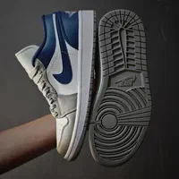 کتونی جردن ۱ طوسی پشت سرمه ای کلاسیکG|کیف، کفش، کمربند|تهران, پرستار|دیوار