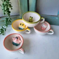 فنجون عروسکی سورپرایزی سرامیک