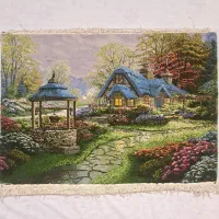 تابلوفرش دستبافت نخ ابریشم