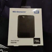 هارد اکسترنال وسترن مدل WD Elements 750GB