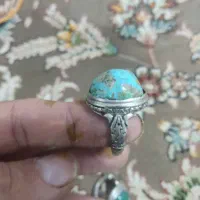 انگشتر فیروزه وعقیق