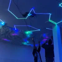 سقف ابری هوشمند موزیکال نصب تخصصی|ریسه و چراغ تزئینی|اراک, |دیوار