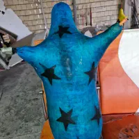 پوست نی انبان|سازهای بادی|لنجان, |دیوار