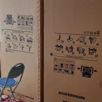 دو تا کارتون جای یخچال و فریزر دوقلو مار‌ک سام