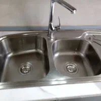 سینک توکار دو لگنه بیمکث