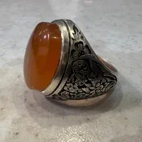 انگشتر عقیق یمن دست ساز