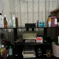 میز تلویزیون شیشه ای سالم