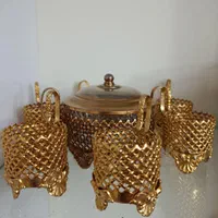 گیره استکان قدیمی همراه با قندان