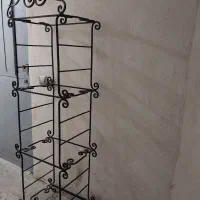 تختخواب تکنفره با کفی کتابخانه جالباسی فرفورژه|تخت و سرویس خواب|تهران, شهر زیبا|دیوار