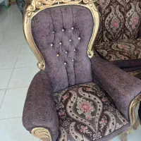 مبل نه نفره استیل در حد نو|مبلمان خانگی و میز عسلی|لنجان, |دیوار