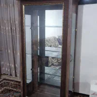 بوفه و ویترین شیشه ای سه طبقه