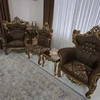 مبل سلطنتی ۹ نفره|مبلمان خانگی و میز عسلی|کنگاور, |دیوار