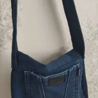 کیف جین با گلدوزی دست دوز|کیف، کفش، کمربند|حبیب آباد, |دیوار