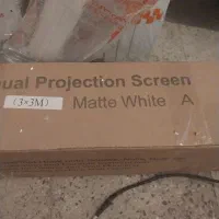 پرده نمایش دستی اسکوپ ابعاد ۳×۳