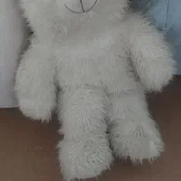 عروسک خرس سفید درحدنو