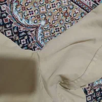 پالتو کلاه دار کرم رنگ