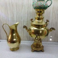 سماور زغالی با پارچ برنز|سماور، چایساز، قهوهساز|تبریز, |دیوار