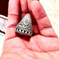 انگشتر نقره عقیق خط