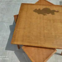 میز وگل میز چوبی