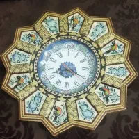 ساعت دیواری منبت کاری