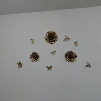 گل وآیینه سه بعدی