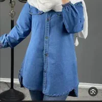 مانتو جین کاغذی و کت ساتن|لباس|قم, قلعه کامکار|دیوار