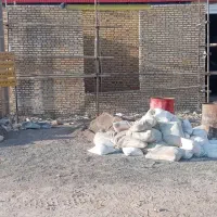 بنایی. اجر نما .تیغه.سیمان کاری. پوشش