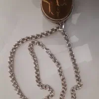 گردنبند زنجیر دستبافت با پلاک دستساز|جواهرات|مشهد, توس (بلوار توس)|دیوار