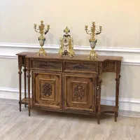 آینه کنسول چوبی کوچک