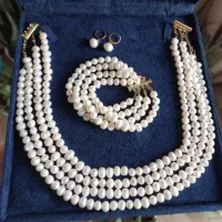 چهاررج سفیداصل طبیعی دریا مروارید هدیه مادر کادو
