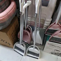 جارو خاک انداز دسته بلند استیل