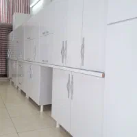 سرویس کابینت 18 متری MDF و هایگلاس با یراق