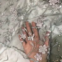 پارچه مجلسی گل برجسته|لباس|قم, زاویه|دیوار