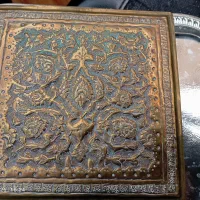 جعبه آنتیک تمام قلم و نفت دان