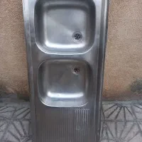 سینک ظرفشویی دوقلو.(هرسین)