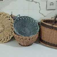 سبدهای زیبا حصیری|صنایع دستی و سایر لوازم تزئینی|مشهد, پروین اعتصامی|دیوار