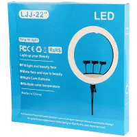 رینگ لایت ۲۲ اینچ برند LJJ بهمراه سه پایه 2 متری|دوربین عکاسی و فیلم‌برداری|شیراز, تحویلی|دیوار