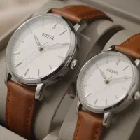 ست ساعت اورجینال فسیل با جعبه و بارکد،موتور ژاپنی