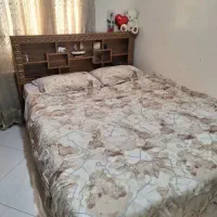 سرویس خواب دونفره کامل و کمد بزرگ در حد نو