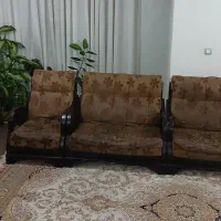 مبل ۸ نفره قهوه ای|مبلمان خانگی و میز عسلی|مسجد سلیمان, |دیوار