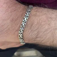 دستبند نقره ایتالیایی