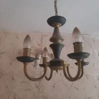 ۳ عدد لوستر برنجی ۴ شاخه سالم