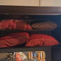 بوفه و میز تلویزیون|کتابخانه، شلف، قفسه‌های دیواری|پردیس, فاز ۳|دیوار