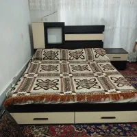 تخت خواب دو نفره اعلا با تشک ترکیه|تشک تختخواب|چهاربرج, |دیوار