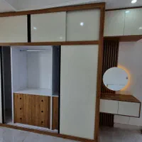 کابینت AGT سفید کمددیواری پاکچوب وTV wall|مصالح و تجهیزات ساختمان|پردیس, فاز ۲|دیوار