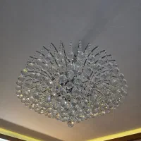 لوستر کریستالی با بهترین متریال وقابلیت تغییر مدل|لوستر و چراغ آویز|اصفهان, ملکشهر|دیوار