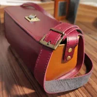 کیف چرم طبیعی دستدوز و کاملا نو