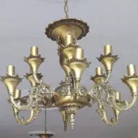 لوستر برنجی درحدمو